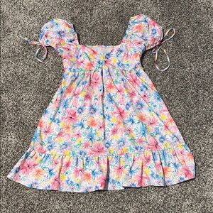 Floral Pink Mini Dress